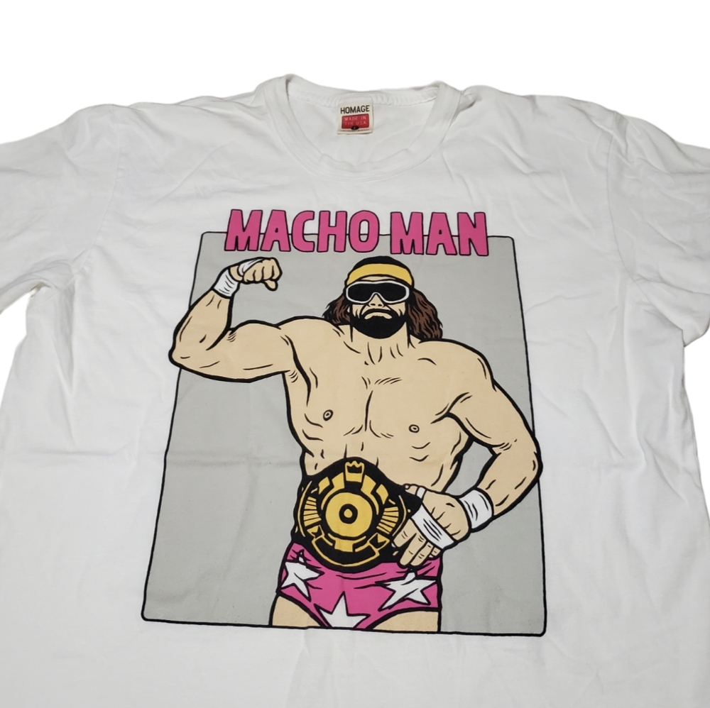 Old School Homage Macho Man tee - Picture 2 of 4